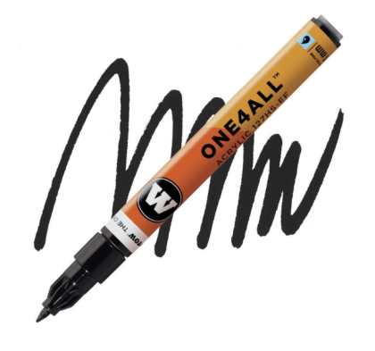 Molotow Acrylic popisovač One4All 127HS-EF 1mm #180 signal black