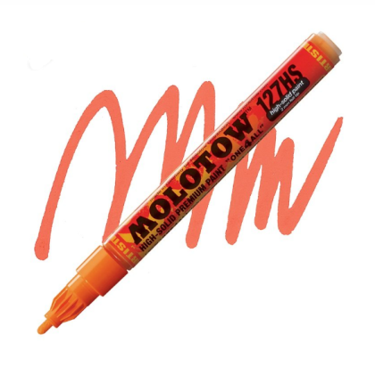 Molotow Acrylic marker One4All 127HS 2mm #085 DARE orange