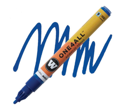 Molotow Acrylic marker One4All 127HS 2mm #204 true blue