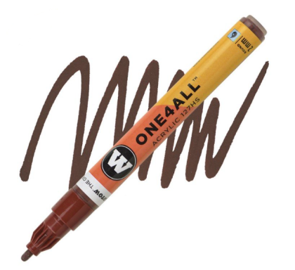 Molotow Acrylic marker One4All 127HS 2mm #092 hazelnut brown