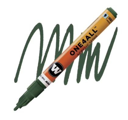 Molotow Acrylic marker One4All 127HS 2mm #145 future green