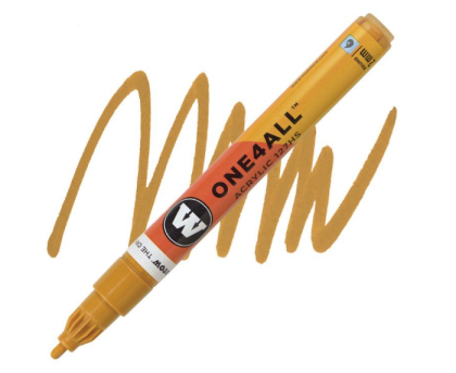 Molotow Acrylic marker One4All 127HS 2mm #208 ocher brown light