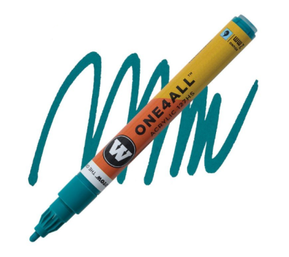 Molotow Acrylic marker One4All 127HS 2mm #235 turquoise