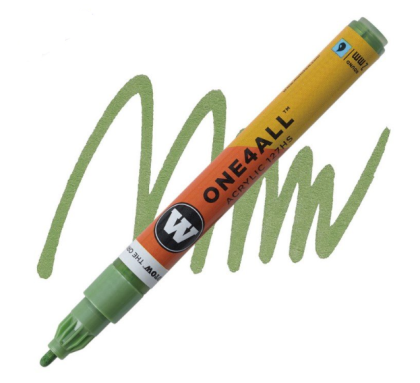 Molotow Acrylic marker One4All 127HS 2mm #226 metallic light green