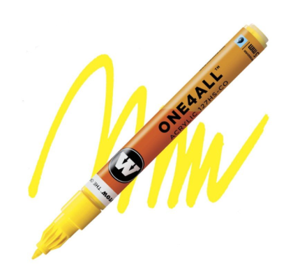 Molotow Acrylic marker One4All 127HS-CO1,5mm #006 zinc yellow