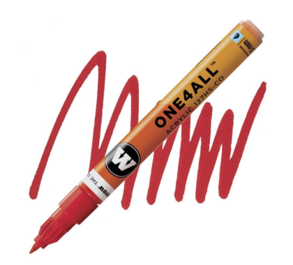 Molotow Acrylic marker One4All 127HS-CO1,5mm #013 traffic red