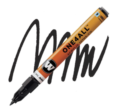 Molotow Acrylic marker One4All 127HS-CO1,5mm #180 signal black