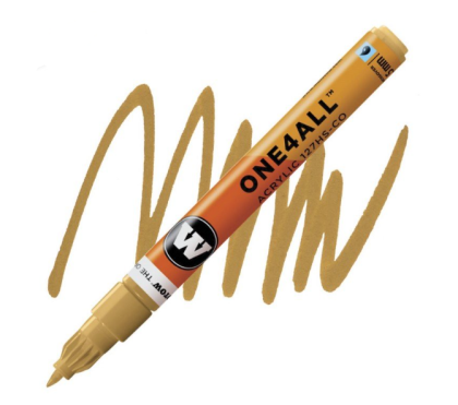 Molotow Acrylic marker One4All 127HS-CO1,5mm #208 ocher brown light