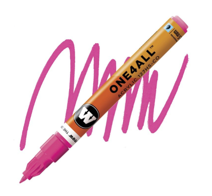 Molotow Acrylic marker One4All 127HS-CO1,5mm #217 neon pink fluorescent