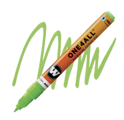 Molotow Acrylic marker One4All 127HS-CO1,5mm #219 neon green fluorescent