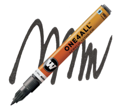 Molotow Acrylic marker One4All 127HS-CO1,5mm #223 metallic black