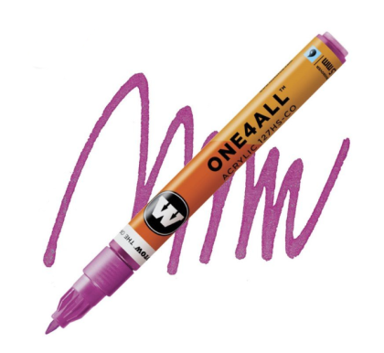 Molotow Acrylic marker One4All 127HS-CO1,5mm #225 metallic pink