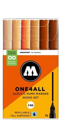 Molotow Akrylové fixy One4All 127HS 2 mm Character Set 6 ks