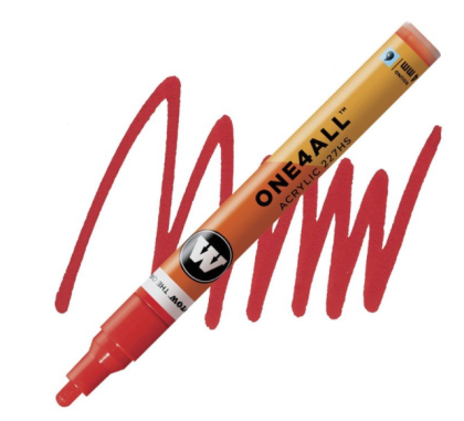 Molotow Acrylic marker One4All 227HS 4mm #013 traffic red