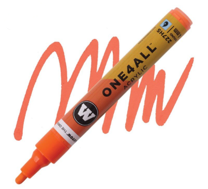Molotow Acrylic marker One4All 227HS 4mm #085 DARE orange