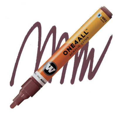 Molotow Acrylic marker One4All 227HS 4mm #086 burgundy
