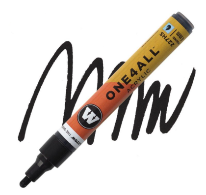 Molotow Acrylic marker One4All 227HS 4mm #180 signal black