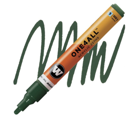 Molotow Acrylic marker One4All 227HS 4mm #145 future green