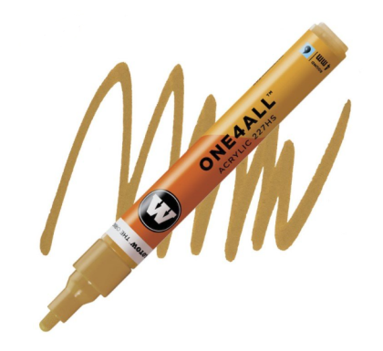 Molotow Acrylic marker One4All 227HS 4mm #208 ocher brown light