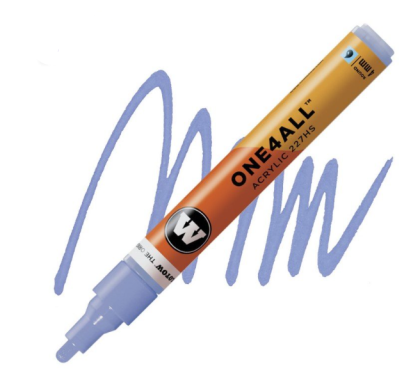 Molotow Acrylic marker One4All 227HS 4mm #209 blue violett pastel
