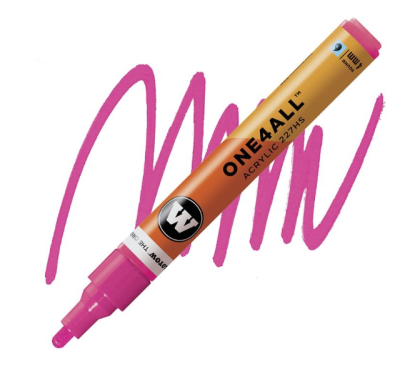 Molotow Acrylic marker One4All 227HS 4mm #217 neon pink fluorescent