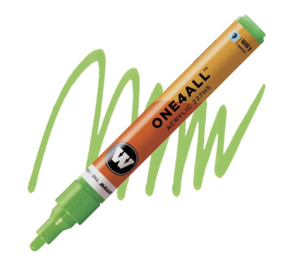 Molotow Acrylic marker One4All 227HS 4mm #219 neon green fluorescent