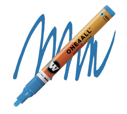 Molotow Acrylic marker One4All 227HS 4mm #230 shock blue