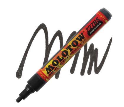 Molotow Acrylic marker One4All 227HS 4mm #223 metallic black