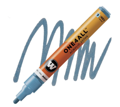 Molotow Acrylic marker One4All 227HS 4mm #224 metallic blue