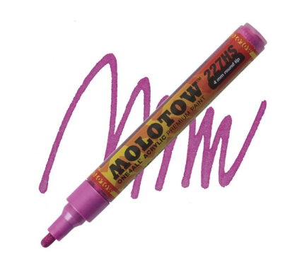 Molotow Acrylic marker One4All 227HS 4mm #225 metallic pink