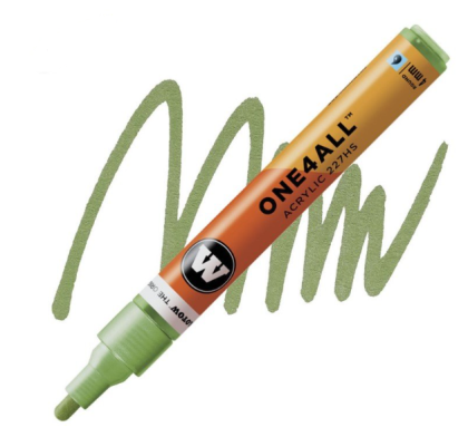 Molotow Acrylic marker One4All 227HS 4mm #226 metallic light green