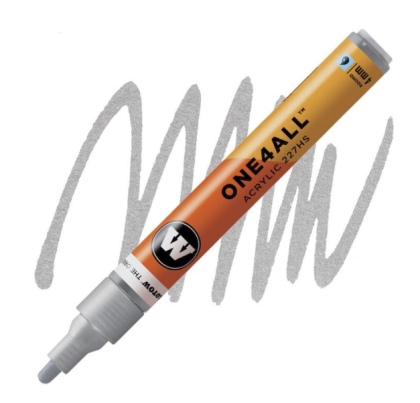 Molotow Acrylic marker One4All 227HS 4mm #227 metallic silver
