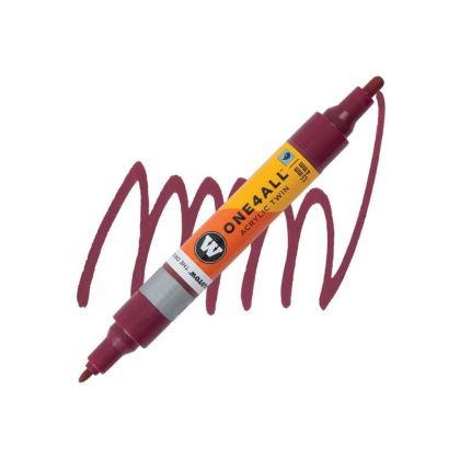 Molotow Acrylic marker One4All Twin 1,5/4mm #086 burgundy