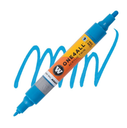 Molotow Acrylic marker One4All Twin 1,5/4mm #161 shock blue middle