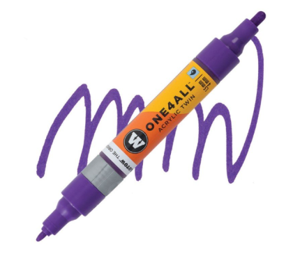 Molotow Acrylic marker One4All Twin 1,5/4mm #042 currant