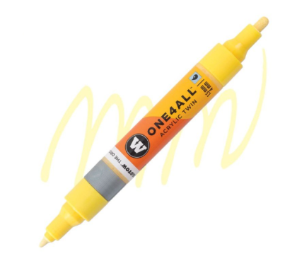 Molotow Acrylic marker One4All Twin 1,5/4mm #115 vanilla pastel