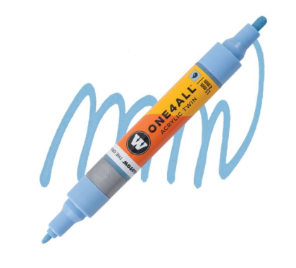 Molotow Acrylic marker One4All Twin 1,5/4mm #202 ceramic light pastel