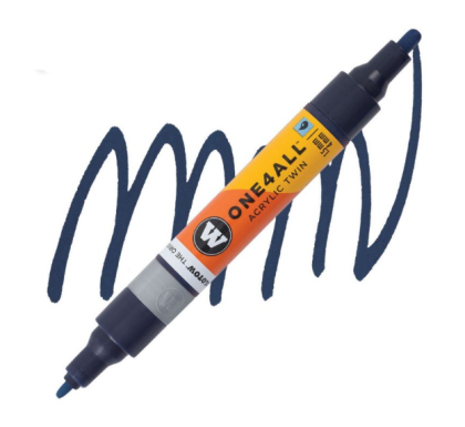 Molotow Acrylic marker One4All Twin 1,5/4mm #027 petrol