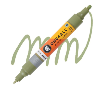 Molotow Acrylic marker One4All Twin 1,5/4mm #205 amazonas light