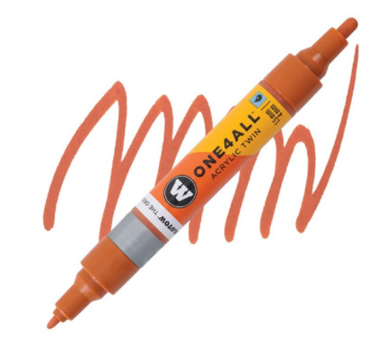 Molotow Acrylic marker One4All Twin 1,5/4mm #010 lobster