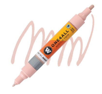 Molotow Acrylic marker One4All Twin 1,5/4mm #207 powder pastel