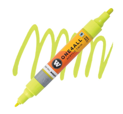 Molotow Acrylic marker One4All Twin 1,5/4mm #236 poison green