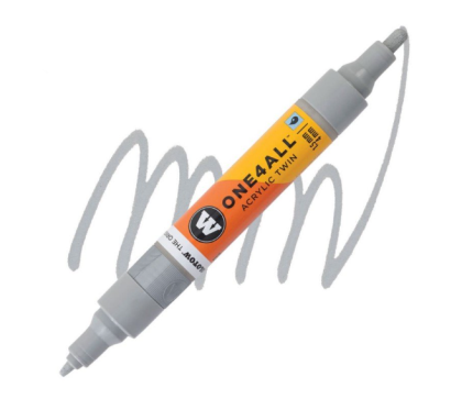 Molotow Acrylic marker One4All Twin 1,5/4mm #237 grey blue light