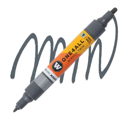 Molotow Acrylic marker One4All Twin 1,5/4mm #238 grey blue dark