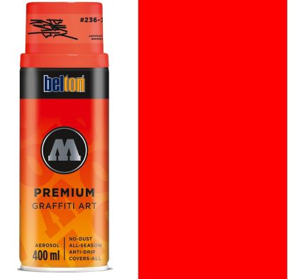 Molotow Spray PREMIUM 400ml #236 ANTISTATIK neon red