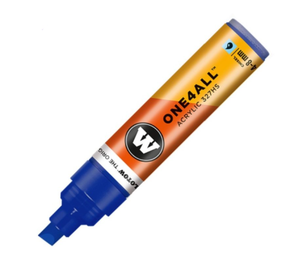 Molotow Acrylic marker One4All 327HS 4-8mm #204 true blue