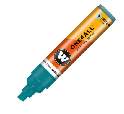 Molotow Acrylic marker One4All 327HS 4-8mm #206 lagoon blue