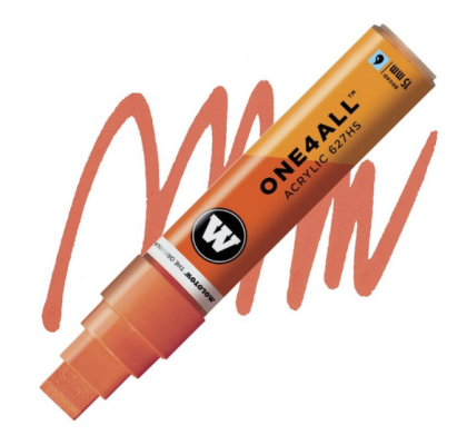 Molotow Acrylic marker One4All 627HS 15mm #085 DARE orange