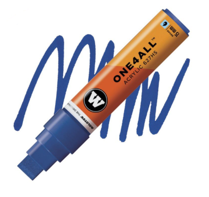 Molotow Acrylic marker One4All 627HS 15mm #204 true blue