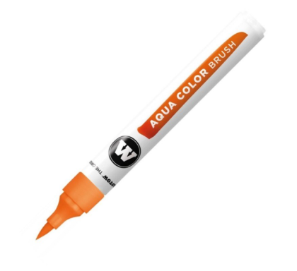 Molotow AQUA COLOR BRUSH Brushpen #003 orange